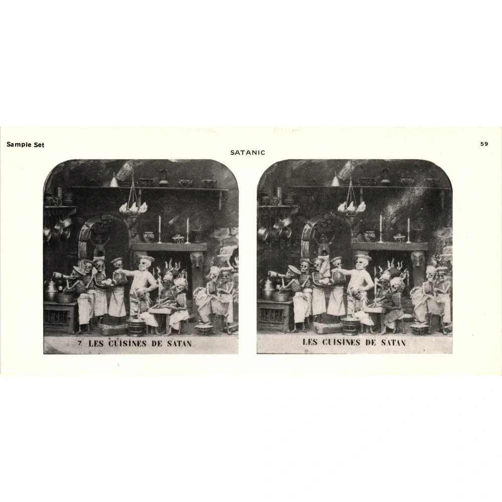 Satanic Les Cuisines De Satan Stereoview Stereo Classics‎ 1978 Reproduction